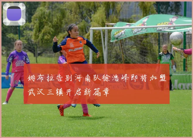 姆布拉告别河南队徐浩峰即将加盟武汉三镇开启新篇章